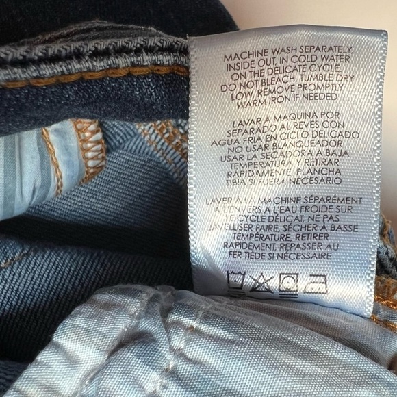 Cabi Patchy Slim Medium Blue Boyfriend Jeans Size 2 - Picture 9 of 12